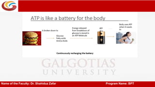 Name of the Faculty: Dr. Shahiduz Zafar Program Name: BPT
 