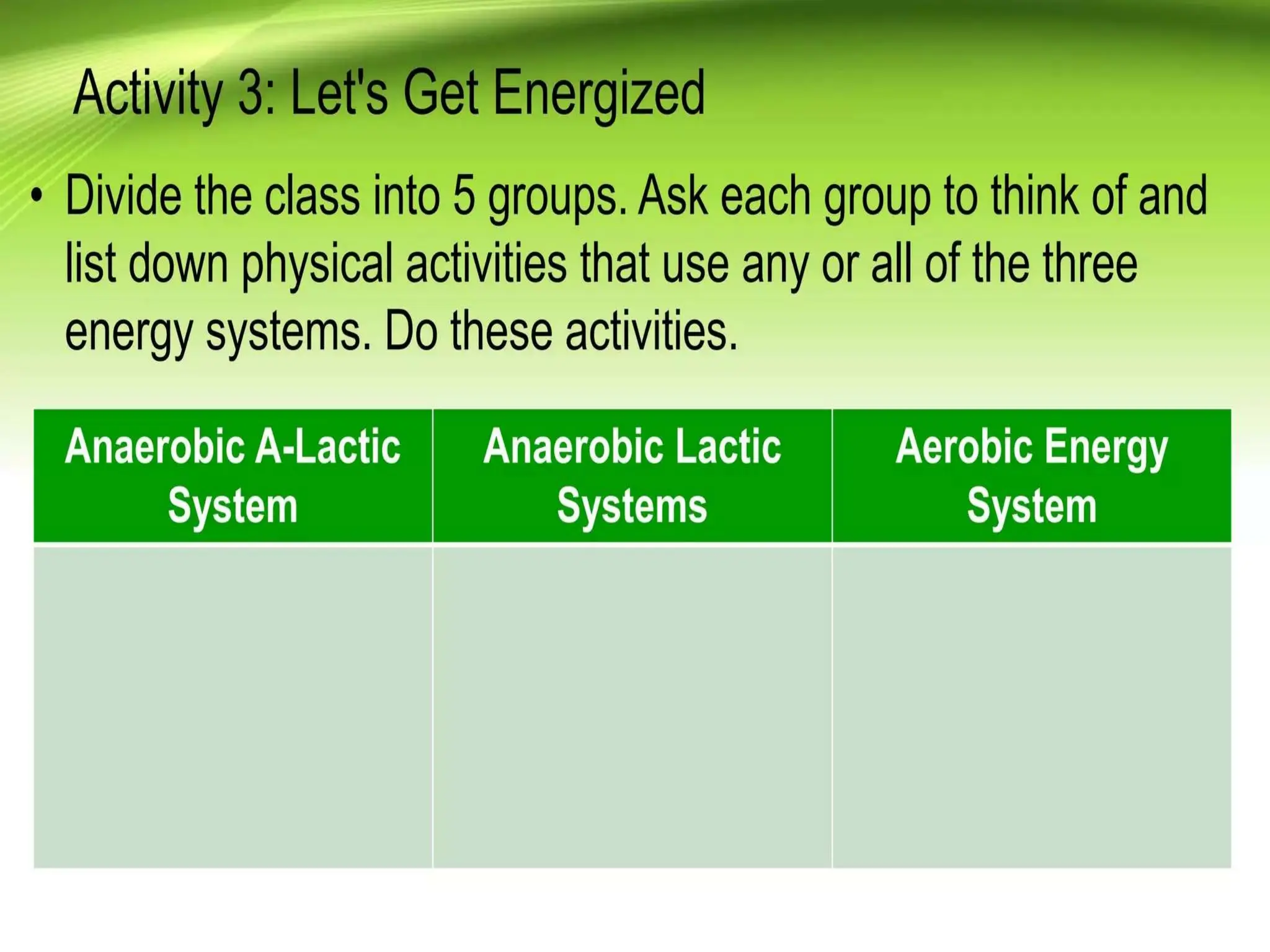 ENERGY SYSTEM - ppt.pptx grade 11 pe and health | PPTX
