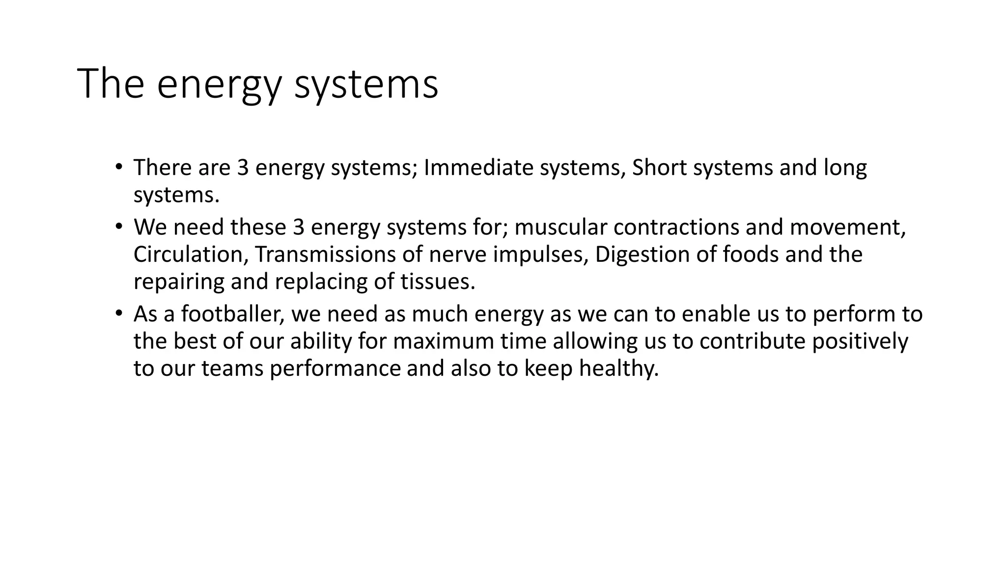 Energy systems ppt