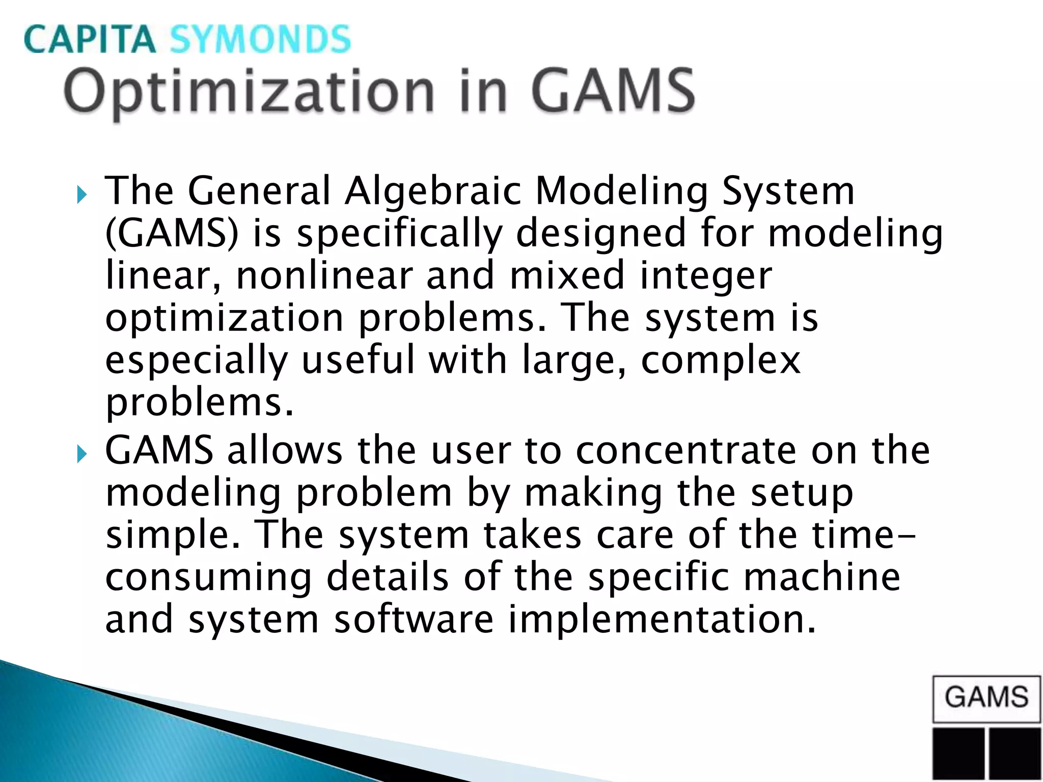 Energy Systems Optimization
