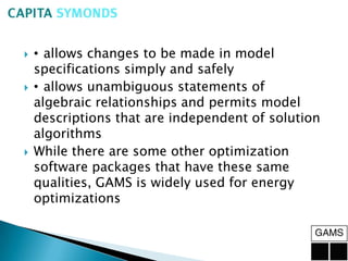 Energy Systems Optimization