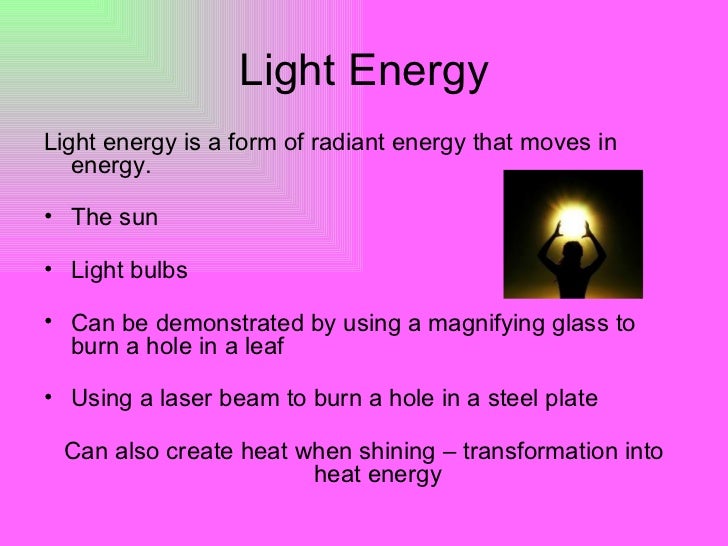 Energy transformation