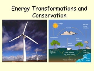 Energy Transformations and
Conservation
 