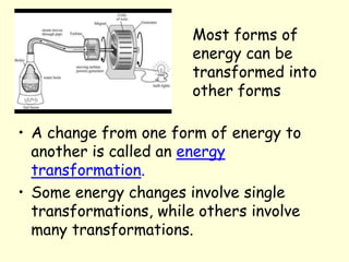 Energy transformations and conservation | PPT
