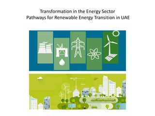 Transformation in the Energy Sector
Pathways for Renewable Energy Transition in UAE
 