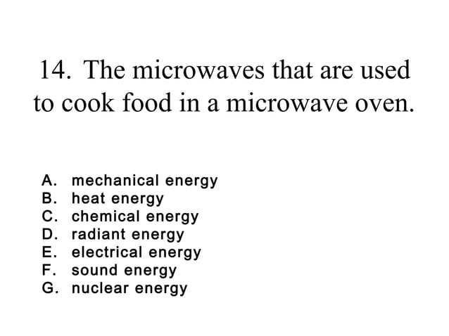 Energy Unit Review PPT