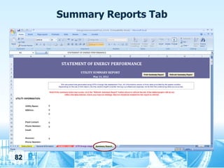 Summary Reports Tab




82
 