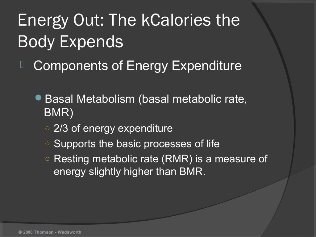 Energy values of foods