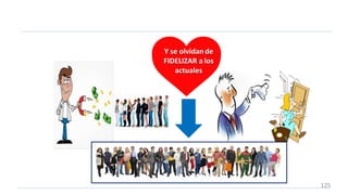 Y se olvidan de
FIDELIZAR a los
actuales
125
 