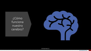 ¿Cómo
funciona
nuestro
cerebro?
BY EDLM AGO 22
Universidad de Piura
 