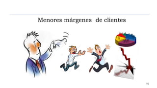 Menores márgenes de clientes
91
 