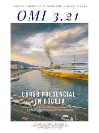 Enero 2019 Curso OMI 3.21 OPIP