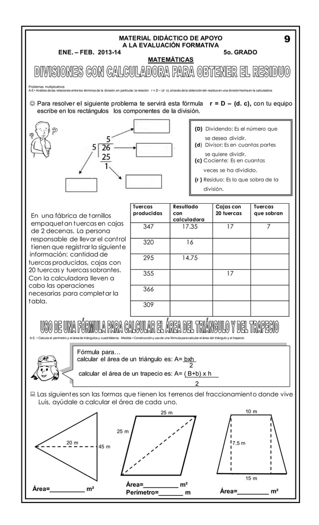 EXAMEN DE PREPARACIÓN BIMESTRE 3 QUINTO GRADO