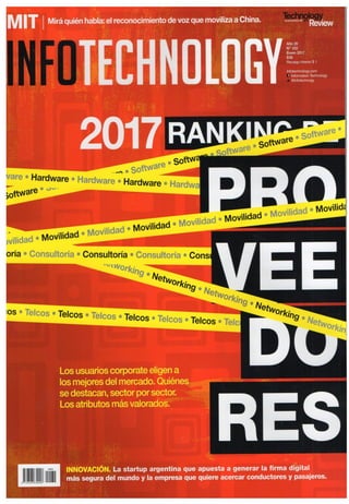 INFOTECHNOLOGY - Ranking de Proveedores 2017 (1ra parte)