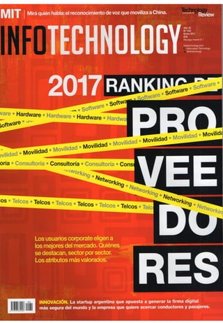 INFOTECHNOLOGY - 2017 Ranking de Proveedores (2da parte)
