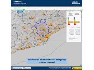 Visualización de los certificados energéticos
a escala comarcal
 