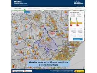 Visualización de los certificados energéticos
a escala de municipio
 