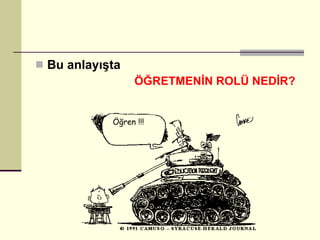 Bu anlayışta   ÖĞRETMENİN ROLÜ NEDİR? Öğren !!! 