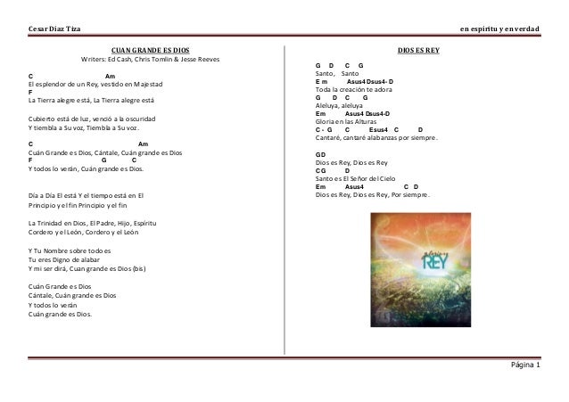 En espíritu y en verdad 1 canciones con acordes