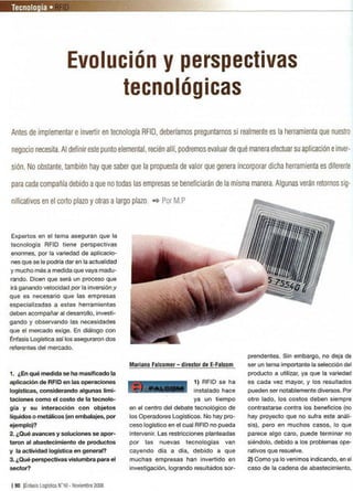 Tecnología RFID: Evolución y perspectivas tecnológicas