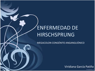 ENFERMEDAD DE HIRSCHSPRUNGMEGACOLON CONGÉNITO ANGANGLIÓNICO Viridiana García Patiño 