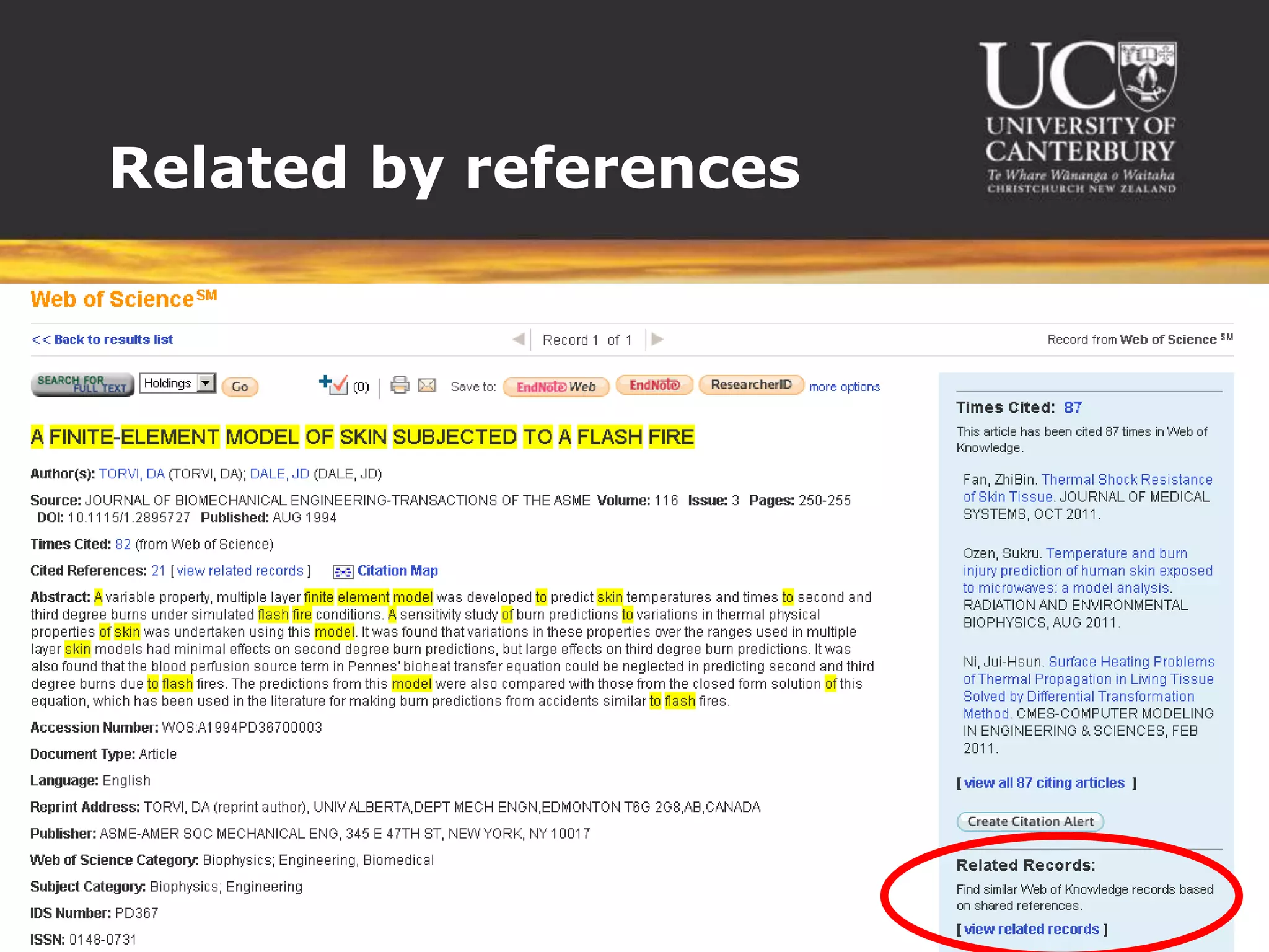 Related by references
 