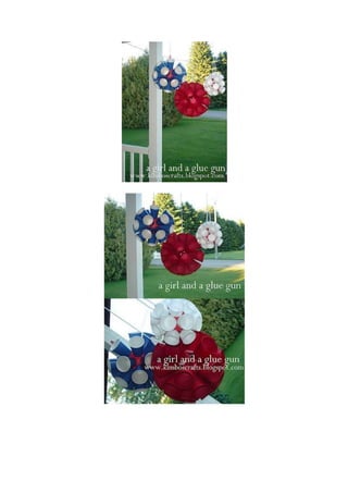 Enfeite reciclado com copos plásticos