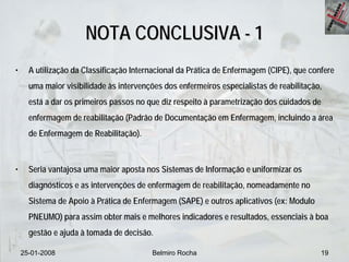 Enfermagem de Reabilitação