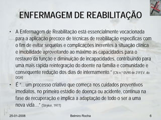 Enfermagem de Reabilitação