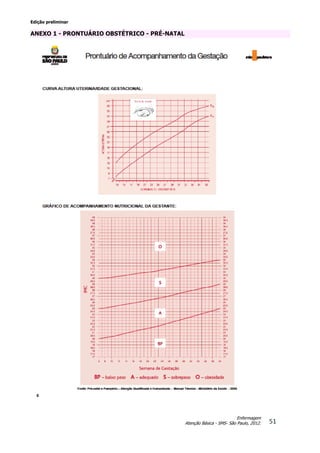 Edição preliminar
51
Enfermagem
Atenção Básica - SMS- São Paulo, 2012.
ANEXO 1 - PRONTUÁRIO OBSTÉTRICO - PRÉ-NATAL
 