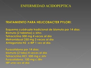 ENFERMEDAD ACIDOPEPTICA
 