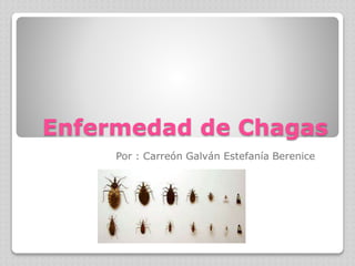 Enfermedad de Chagas
Por : Carreón Galván Estefanía Berenice
 