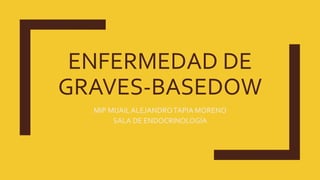 ENFERMEDAD DE
GRAVES-BASEDOW
MIP MIJAIL ALEJANDROTAPIA MORENO
SALA DE ENDOCRINOLOGÍA
 