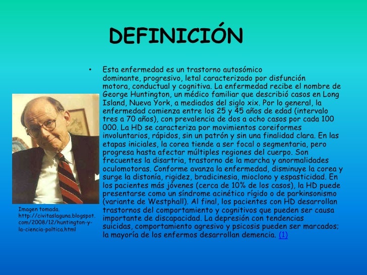 Enfermedad de huntington Enfermedad de huntington