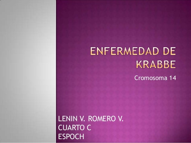 Enfermedad de krabbe