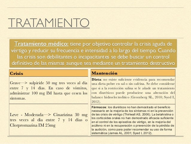 dieta en enfermedad de meniere