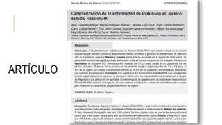 ARTÍCULO
TRATADO DE NEUROPSICOGERIATRIA, PEDRO GIL GREGORIO, 2011,SOCIEDAD DE GETRIA Y GERONTOLOGÍA
 