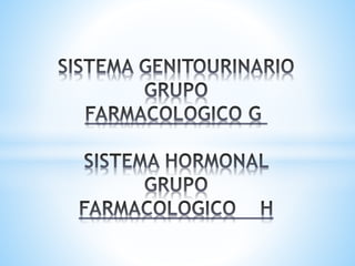 Enfermedades del sistema genitourinario