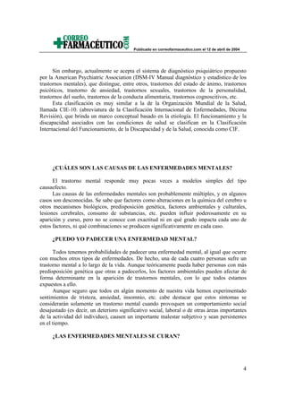 Enfermedades Mentales