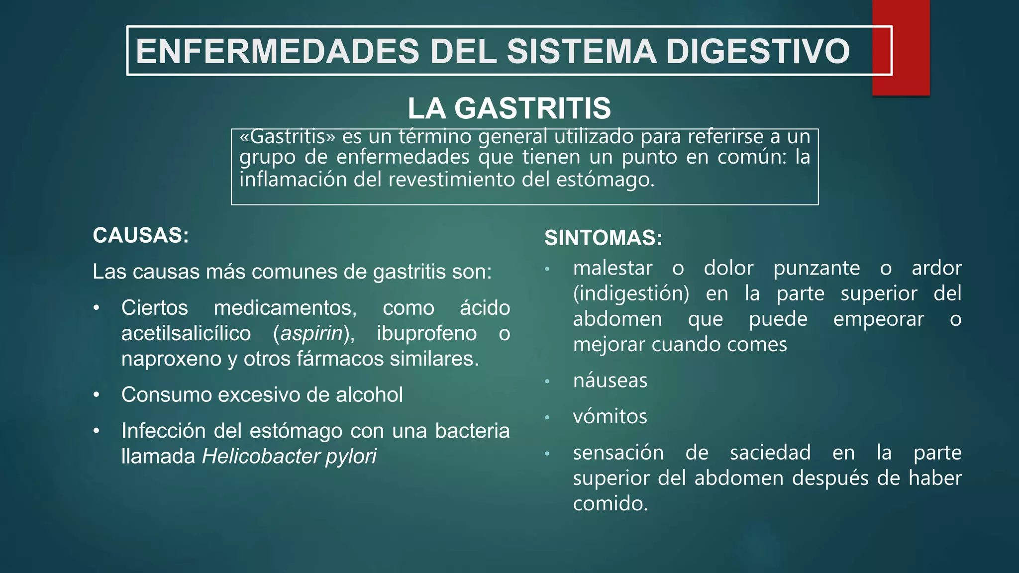 Enfermedades del sistema digestivo pacheco | PPT