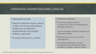 Linfangitis Reticular PRESENTACION ENFERMEDADES LINFÁTICAS.pptx