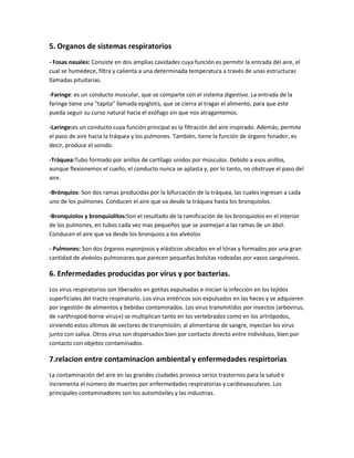 Enfermedades respiratorios