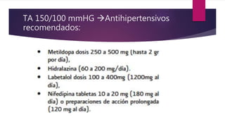 TA 150/100 mmHG Antihipertensivos
recomendados:
 