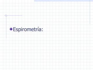 Espirometría:   