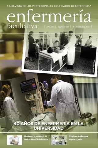 La revista del Consejo General de Enfermería elige una foto del Centro de Simulación de la UFV para su portada del mes de octubre