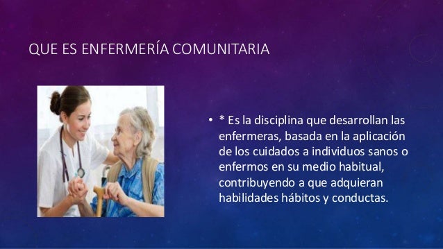 Enfermería comunitaria