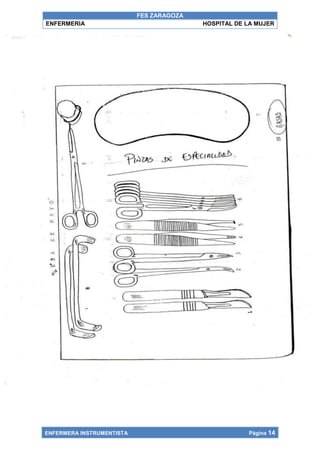 FES ZARAGOZA
ENFERMERIA                                HOSPITAL DE LA MUJER




ENFERMERA INSTRUMENTISTA                              Página 14
 