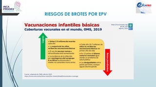 RIESGOS DE BROTES POR EPV
 