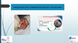 PROBLEMAS EN LA ADMINISTRACION DE LAS VACUNAS
 
