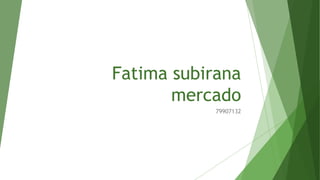 Fatima subirana 
mercado 
79907132 

